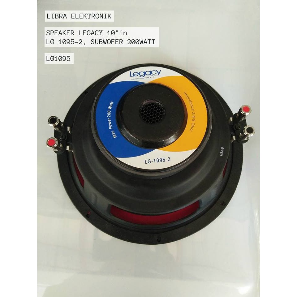 Speaker Legacy 10"inc Subwofer