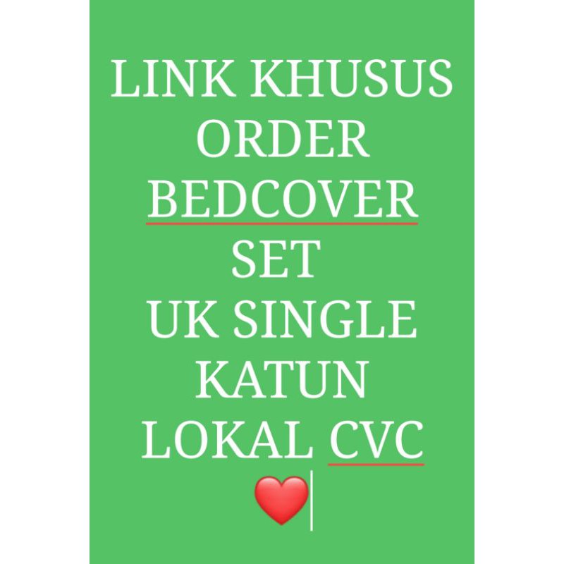 Link Sprei set Bedcover Katun Lokal Premium Single 120x200 100x200 90x200 seprai Anak Selimut Tebal 