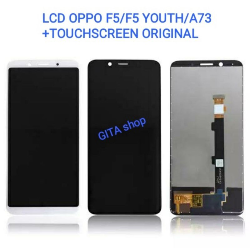 LCD OPPO F5/F5 YOUTH/A73 FULLSET + TOUCHSCREEN INCEL BLACK WHITE