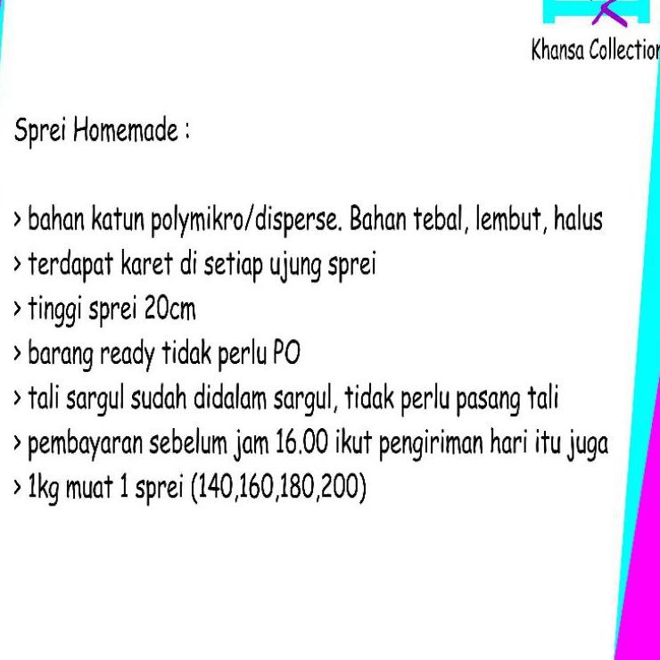 Stock banyak sprei homemade motif bunga seprai dewasa pria wanita ukuran  180 seprei murah  JFM