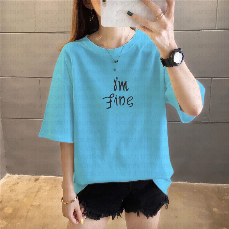 YOURSTYLE1119 - KAOS I'M FINE SAVE ME LEBARAN KEKINIAN TERLARIS KEREN UNISEX OVERSIZE