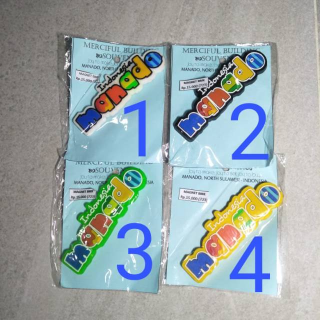 SOUVENIR OLEH OLEH - MAGNET KULKAS - MANADO, INDONESIA