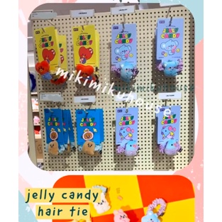 BT21 JELLY CANDY HAIR TIE KUNCIRAN OFFICIAL KOREA HEAD BABY BAND SCRUNCHIE SCRUNCHY BANDO DOLL BTS