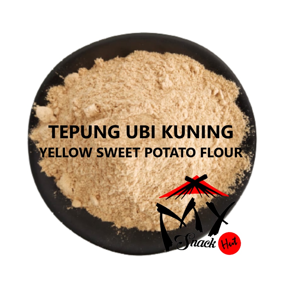 TEPUNG UBI KUNING 100GR - YELLOW SWEET POTATO PURE FLOUR POWDER - BUBUK YAM KUNING MPASI KETELA TELO ASLI