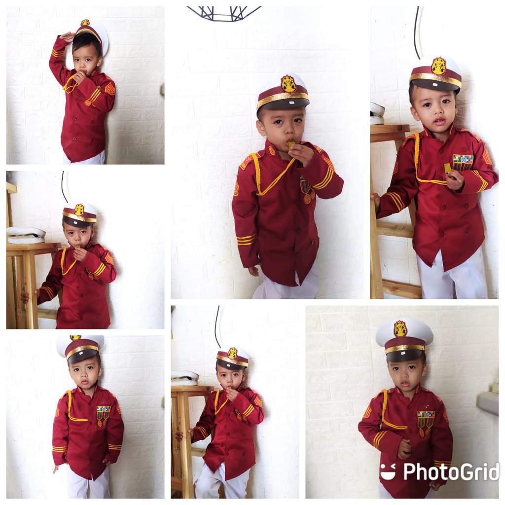 DISKON READY BAJU AKPOL ANAK / BAJU PROFESI AKPOL POLISI / KOSTUM ANAK AKPOL CILIK / BAJU KARNAVAL