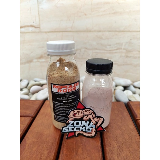 Paket bundling RR Gutload & RR kalsium calcium repack Leopard gecko, bearded dragon reptile lainnya