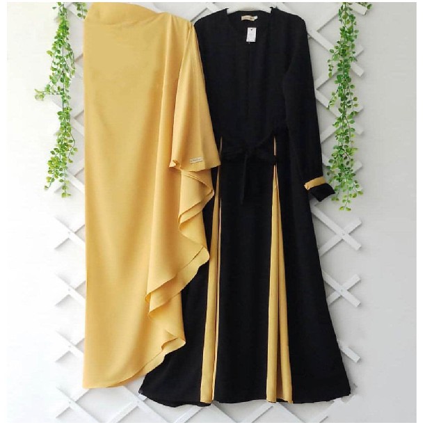 PROMO TERMURAH - MARWAH SYARI + KHIMAR GAMIS DRESS SETELAN HIJAB SYARII MUSLIM TERLARIS-2