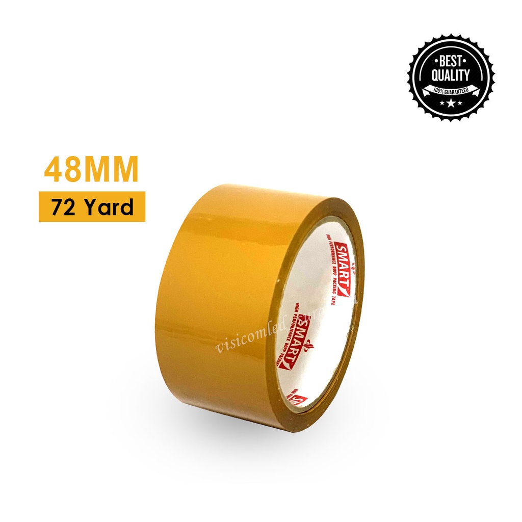 

Lakban OPP Smart Tape 72Yard Isolasi Coklat Solasi 48mm 72Y 72 Y Yard