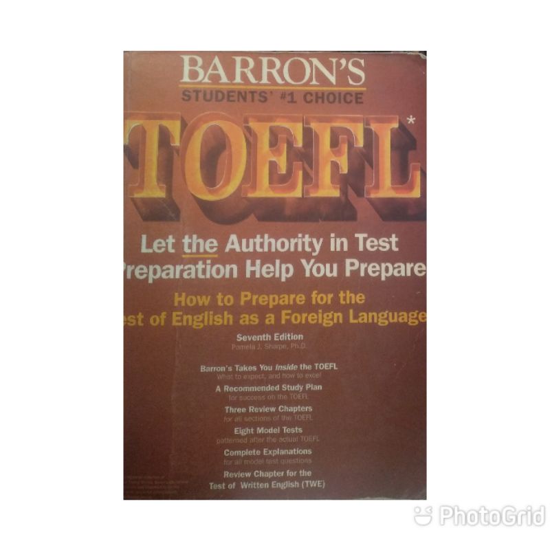 TOEFL STUDENTS 1 CHOICE BY BARRONS