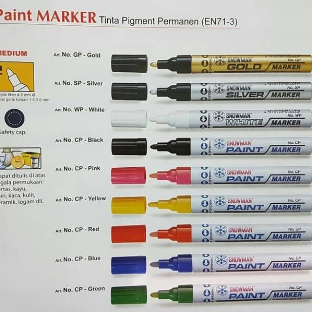 

Spidol Snowman Paintmarker Perlusin