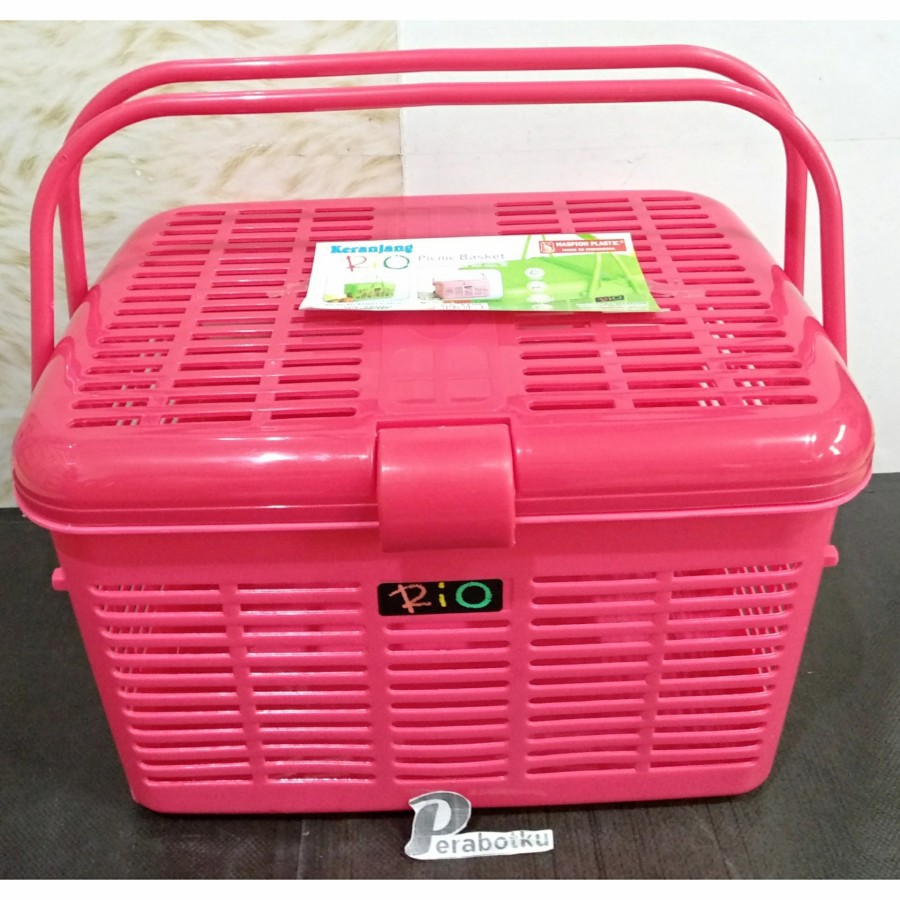 Keranjang Rio Besar B k100/Keranjang Piknik/Keranjang Kucing/Wadah Serbaguna