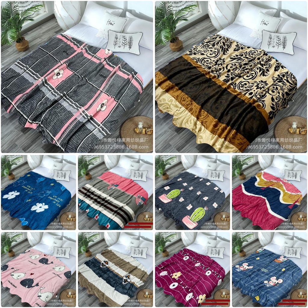 Selimut Bulu Halus 140x190 Motif Dewasa Aesthetic Blanket Termurah Terlaris Berkualitas New Arrival-2