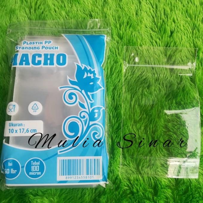 STANDING POUCH 10X17,6 / ZIP LOCK KLIP / PLASTIK PP STANDING POUCH