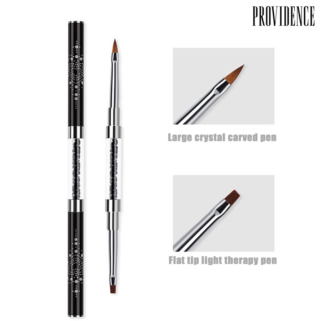 Providence Nail Pen Double Head Rhinestone Penholder Fashion Design Drawing Line Rhinestones Pen Nail Art Brush for Female