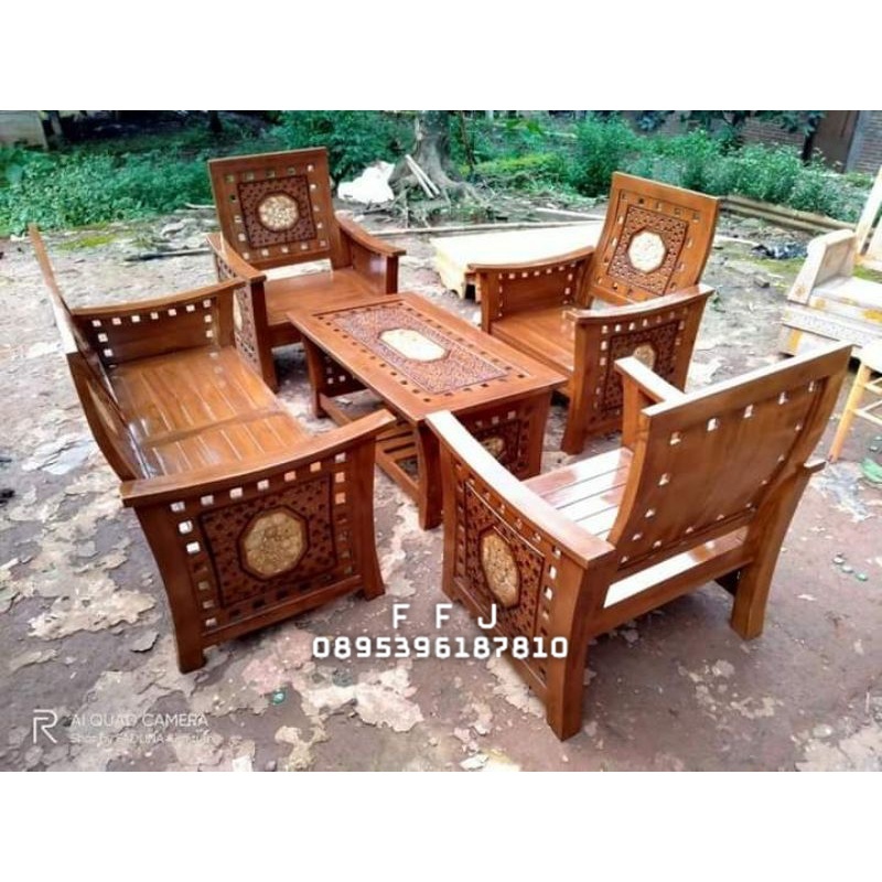 KURSI MEJA TAMU,KURSI TAMU,MEJA TAMU KAYU JATI