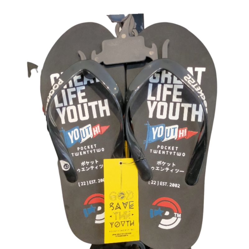 Sandal Jepit Pocket22 Pria Original - Indian Hitam