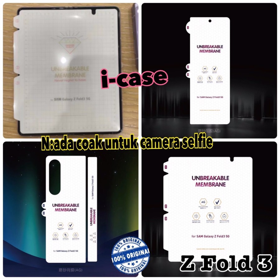 Anti Gores Z Fold 3 Screen Protector Samsung Galaxy Fold3 5G Hydrogel