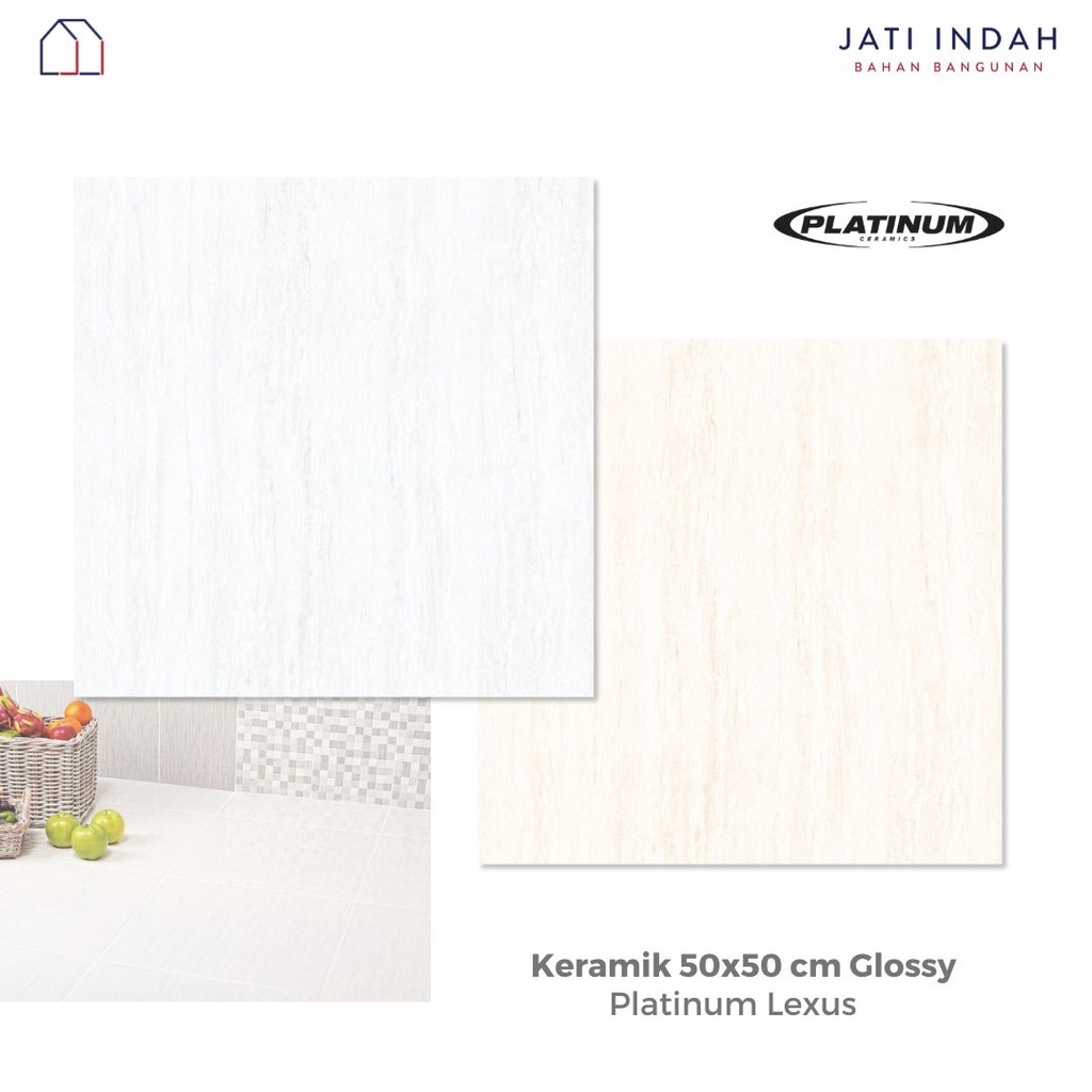 Keramik Lantai Motif Marble 50X50 cm Platinum Lexus