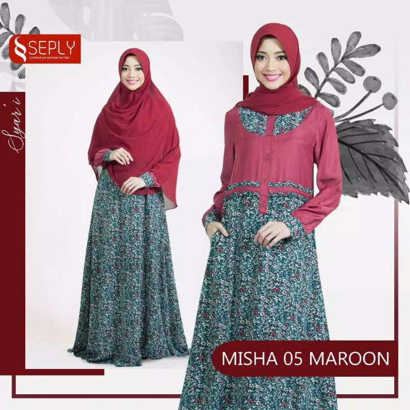 Gamis set Syari Misha 05 by Seply