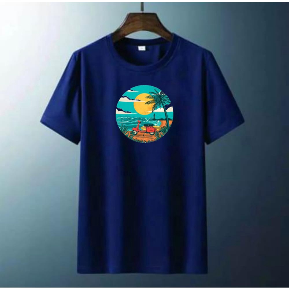 Noveli wear - Kaos distro kaos murah sablon digital berkualitas atasan baju kaos pantai holiday Unisex t shirt 023