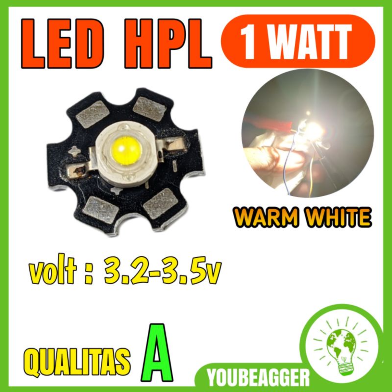 LED HPL 1 WATT WARM WHITE