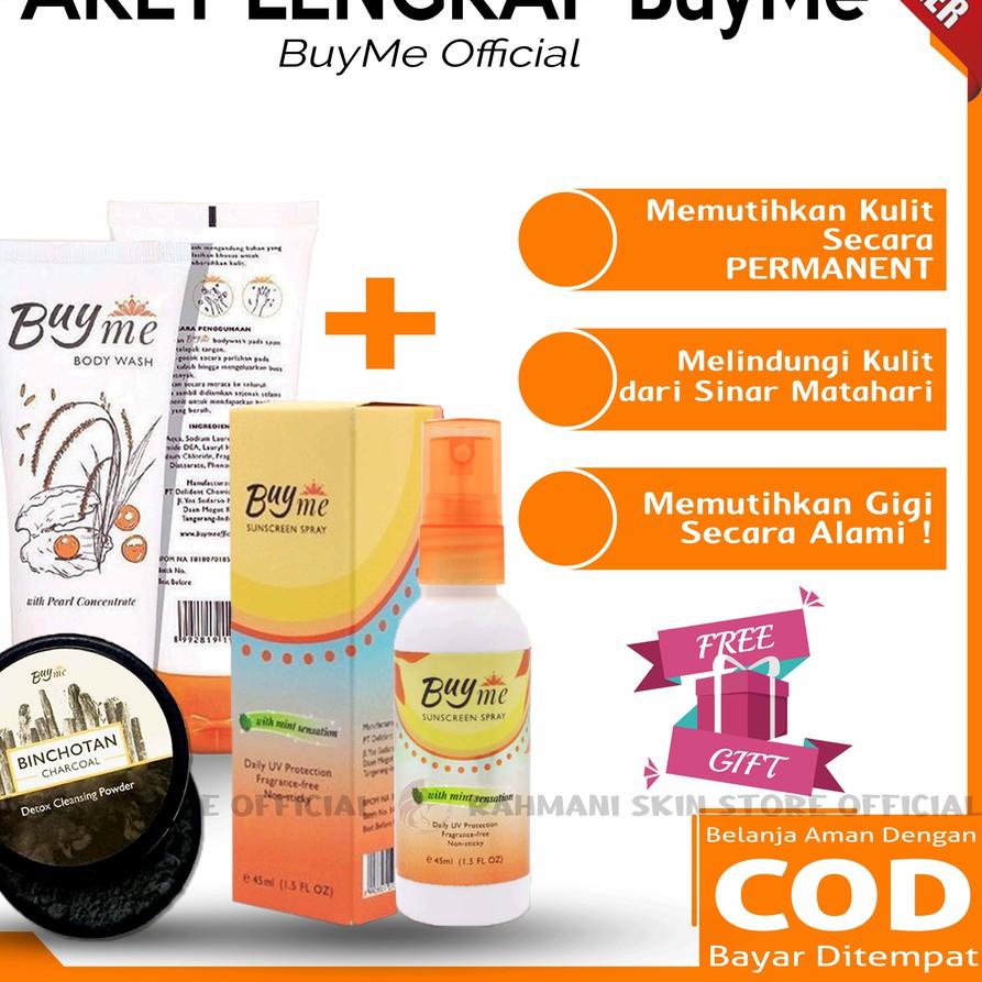 ✳ PAKET LENGKAP BUYME BEAUTY SERIES MURAH | BUYME BODYWASH | BINCHOTAN CHARCOAL | BUYME SUNSCREEN ➣