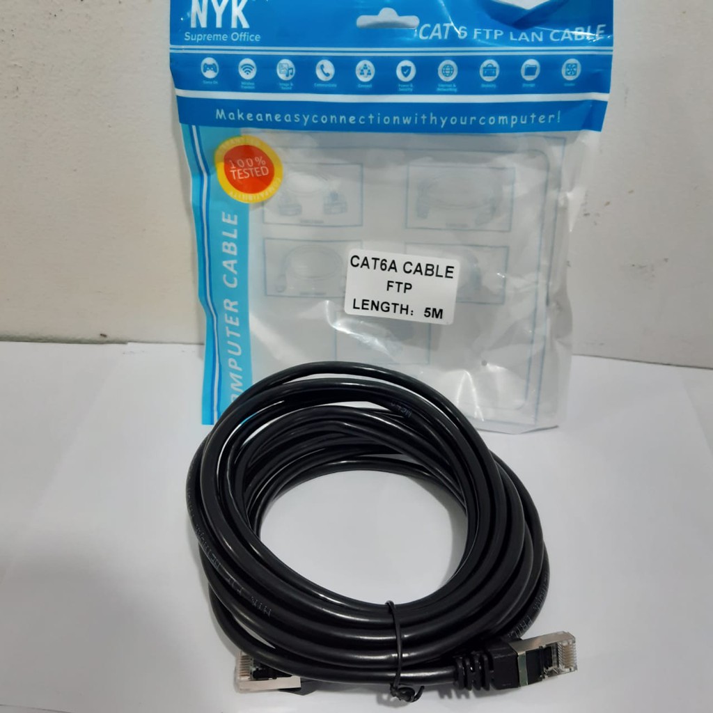 NYK Kabel Lan Cat6a 5Meter FTP Outdoor