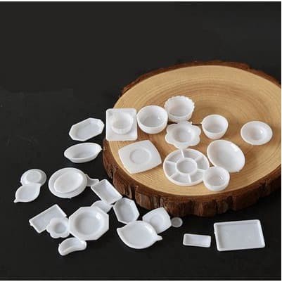 Food Dishes Plate Miniature - Miniatur Peralatan Makan (33pcs)