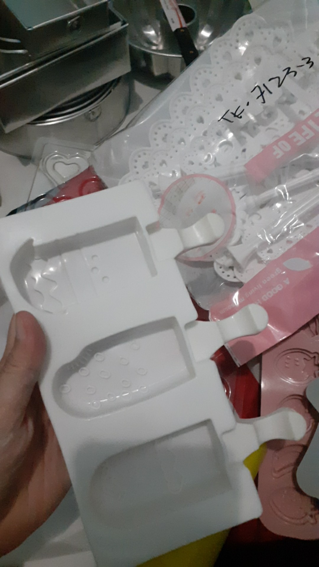 Jsc-2936 Cetakan Silikon Pudding Coklat Lolipop Ice Cream Es Krim