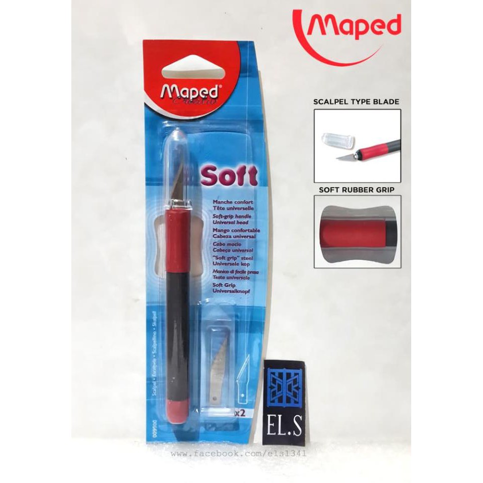 

TERMURAH Maped Scalpel Soft Pen Cutter ( Art knife ) 009900 Kode 305