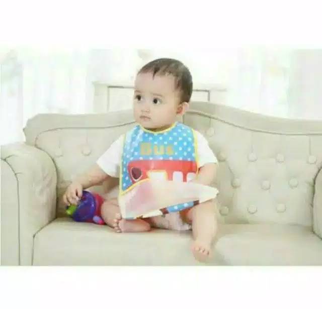 Slabber Waterproof / Celemek Makan Bayi