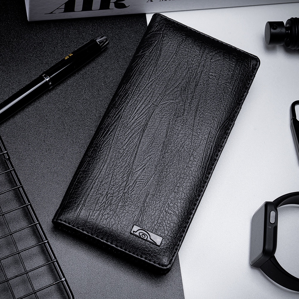 JFR Fashion Dompet Pria Bahan Kulit PU Premium Leather J37 LONG - Hitam-6