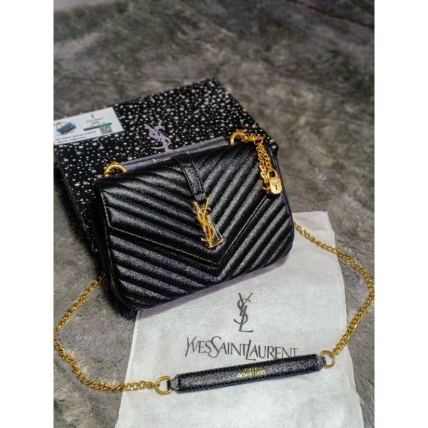LX2040 TAS YSL SELEMPANG WANITA BRANDED IMPORT PREMIUM (Real Pict)
