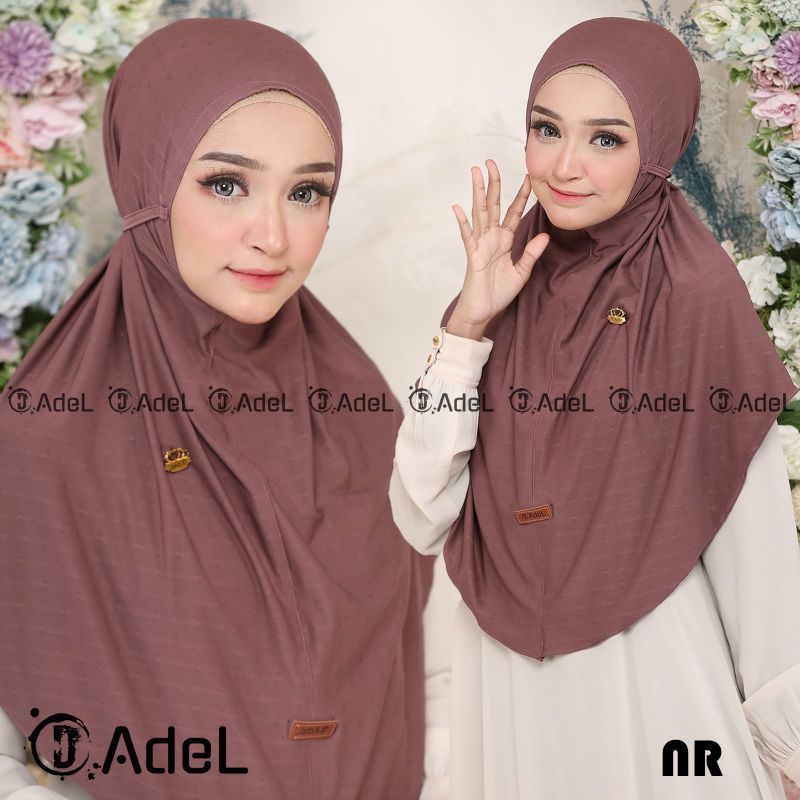 bergo Khimar simple nr Ori adel jilbab Maryam Jersey aisyah tali jersey