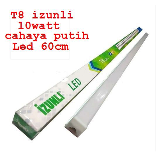 Lampu T8 led 60cm putih 10w izunli