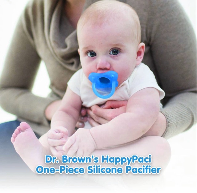 Dr Brown's Silicone Pacifier 0-6 - Empeng bayi Happy Paci PS11007