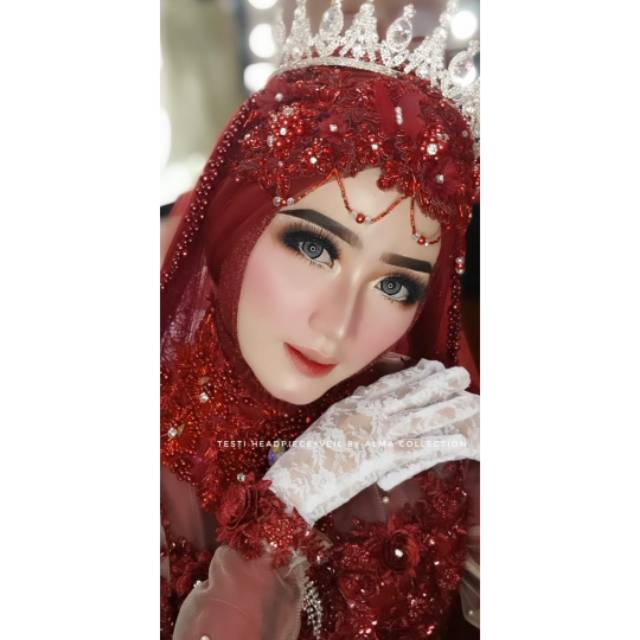 Headpiece full payet juntai