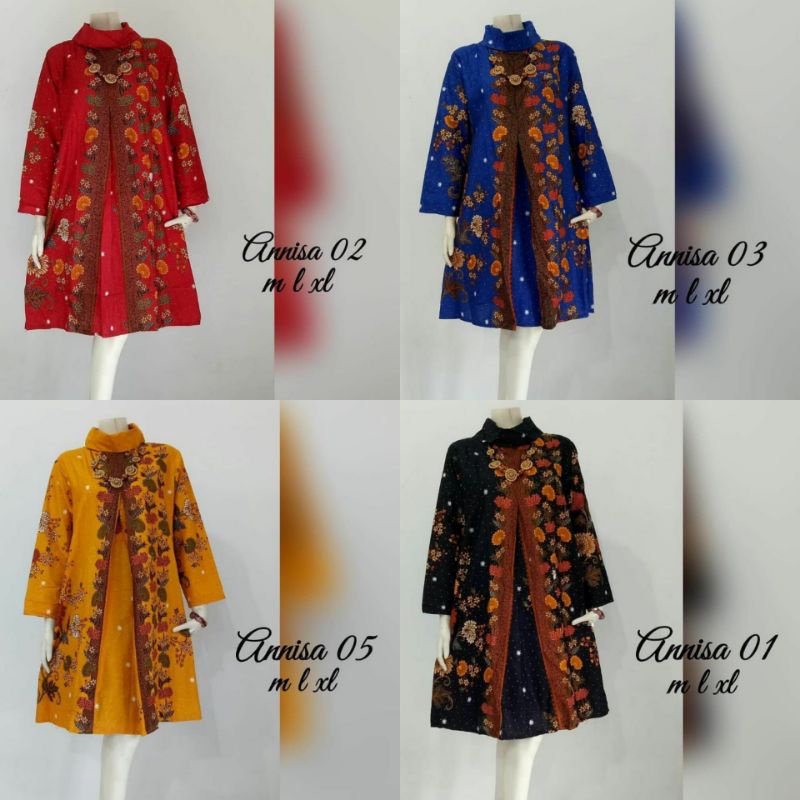 TUNIK BATIK KEKINIAN TUNIK GENES JELITA MODEL KEKINIAN BAJU PREMIUM
