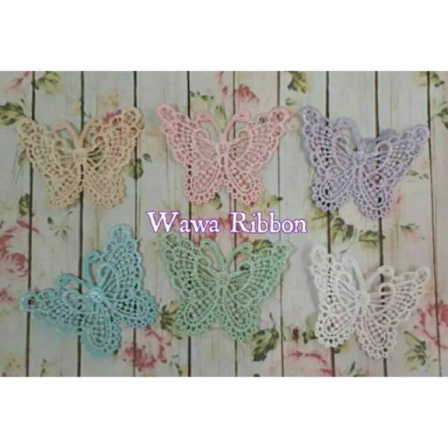 Aplikasi renda kupu kupu butterfly 039