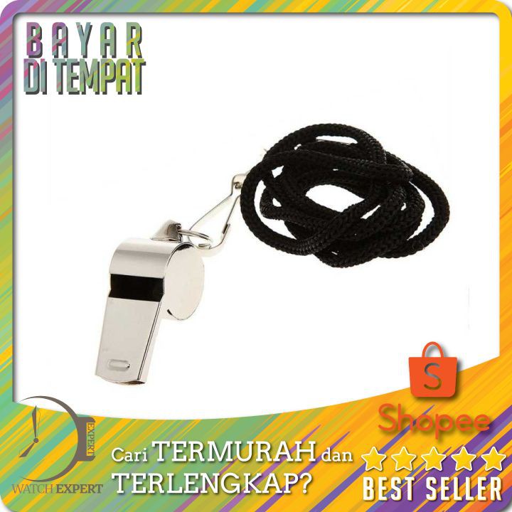 TERLARIS Peluit Wasit Classic Bahan Metal Whistle dengan Lanyard