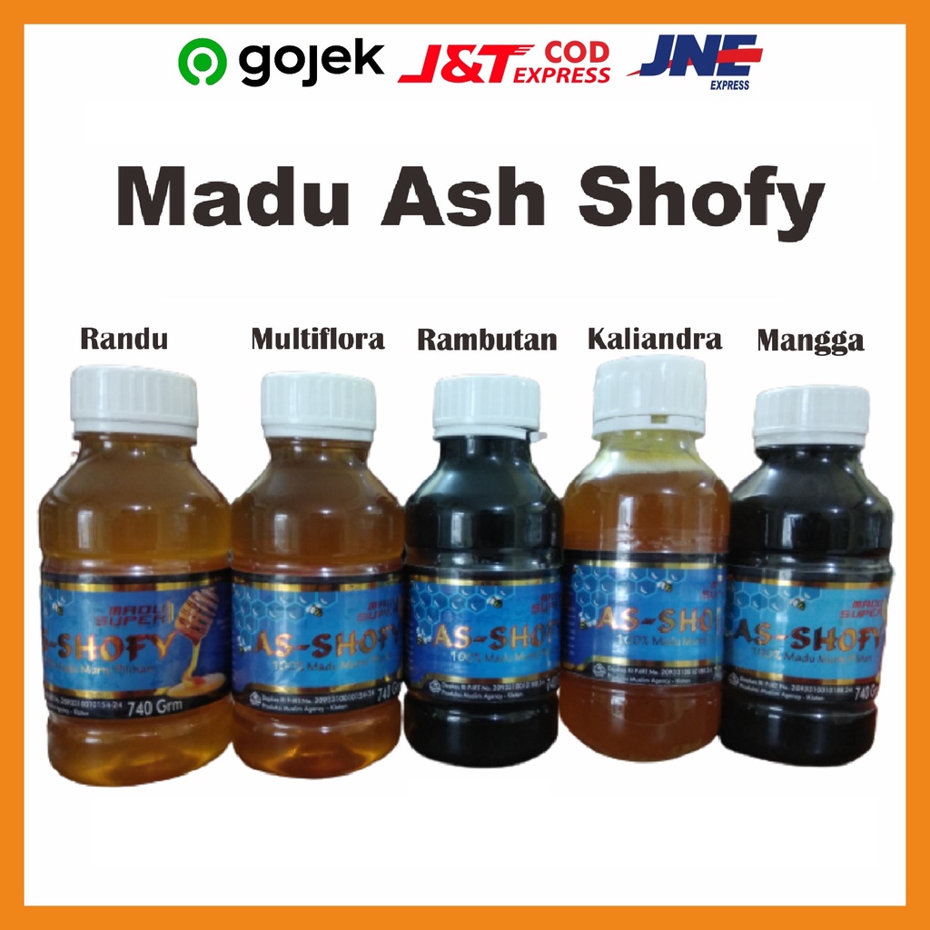 

Madu asli ASH SHOFY original 740 Gr / madu randu - madu mangga - madu multiflora - madu kaliandra - madu rambutan