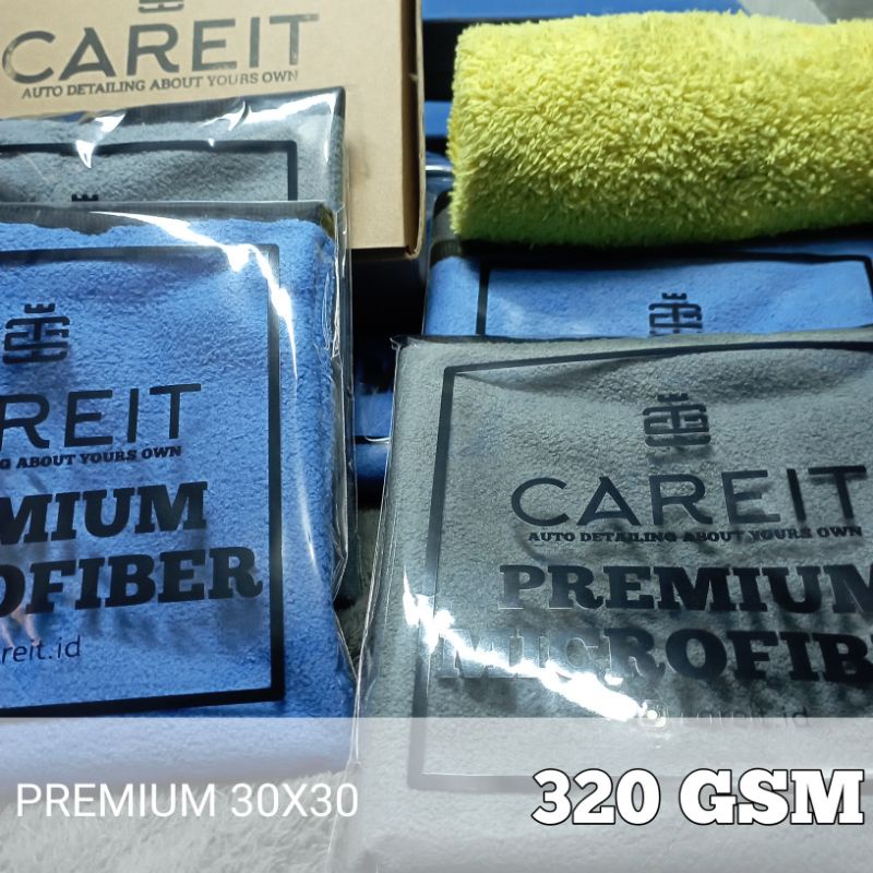 CAREIT - Premium Microfiber 320gsm | Anti Bleret | Daya Serap Tinggi