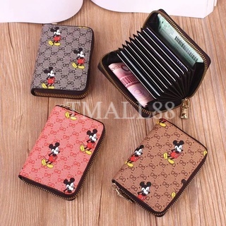 ♥TMALL88♥ Dompet Kartu Mini Wanita Wanita Karakter Micky Mouse Tmall88