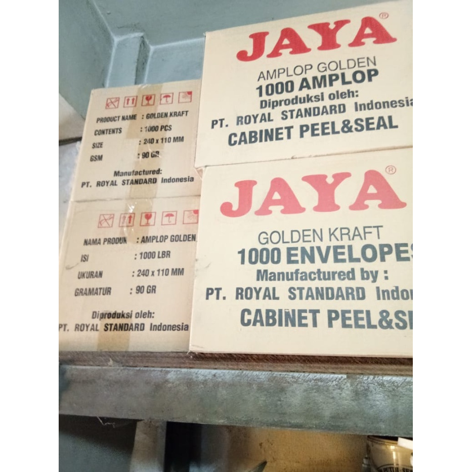 

Amplop Jaya Golden Kabinet 24x11 cm 90 Gram isi 100 lembar
