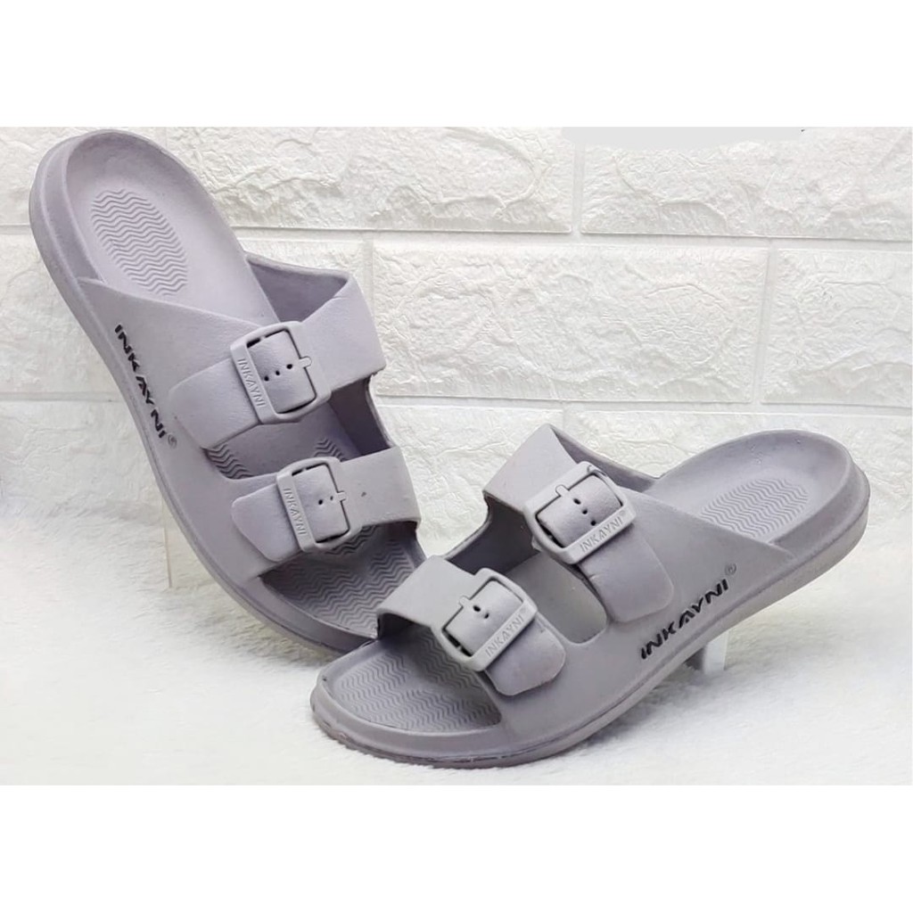 YK6030 Sandal Selop Karet Pria / Sandal Slide Cowok 2 Tali Merek Inkayni Size 39-44