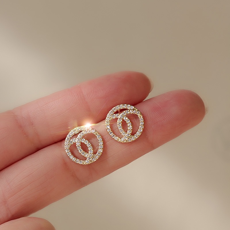 Anting Mutiara Bahan sterling silver Gaya Korea Untuk Wanita