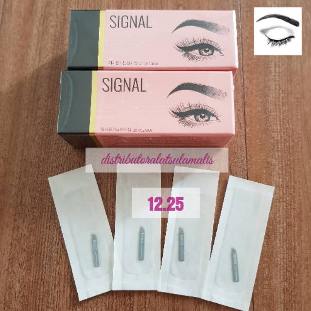 Jarum Signal 18.20U dan 12.25 jarum microblading untuk sulam alis manual