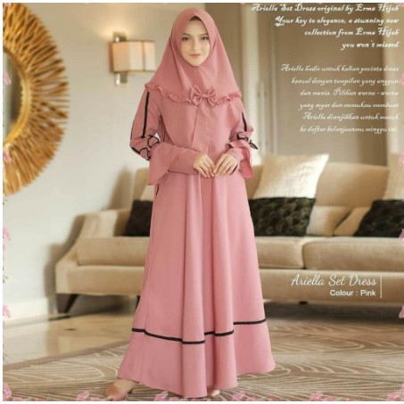 Promo Baju Muslim Syari Gamis ARIELA Termurah Premium PRoject