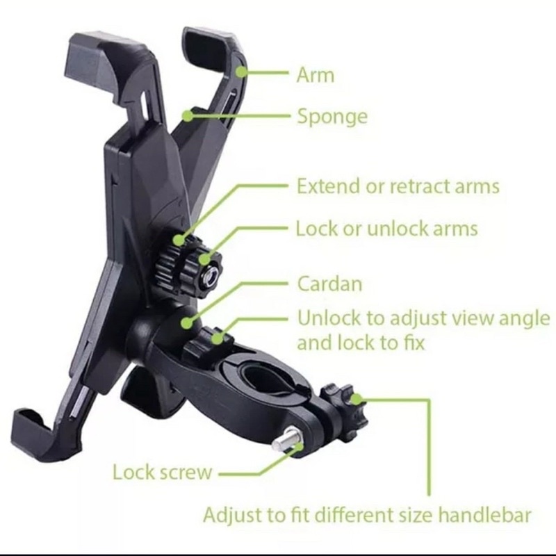 HOLDER SEPEDA NO.2 VIBOX ORIGINAL HIGH QUALITY MATERIAL HOLDER BICYCLE UNIVERSAL