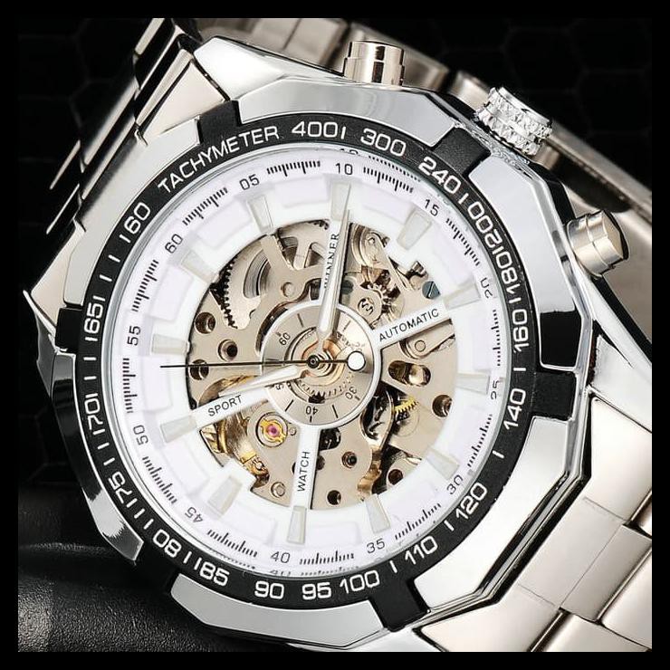 Best Seller Winner Wrg8042 Original Skeleton Automatic Watch / Jam Tangan Berkualitas